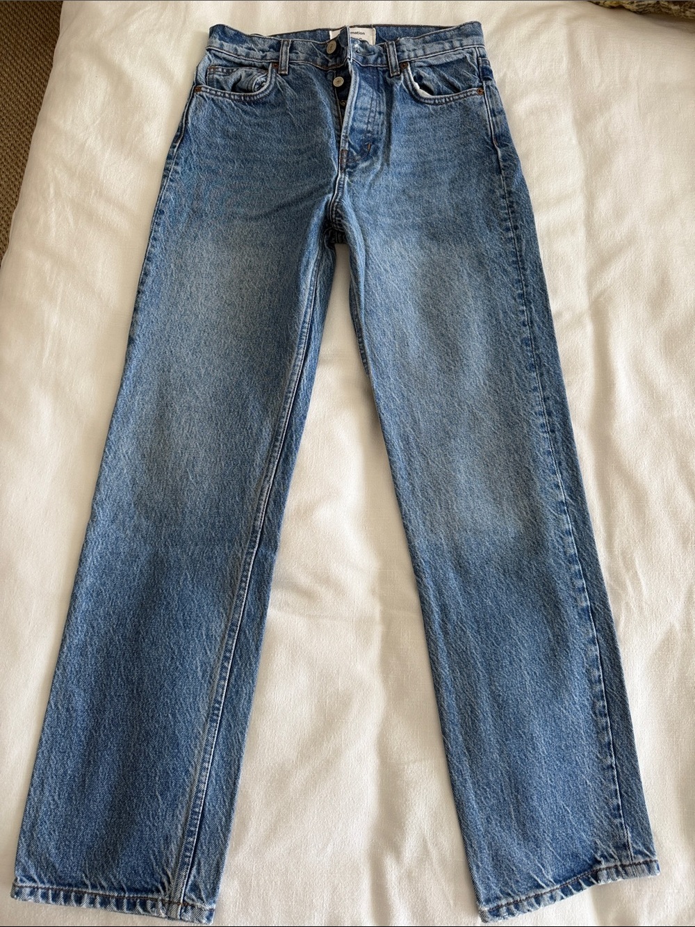 Reformation Cynthia High Rise Straight Jeans